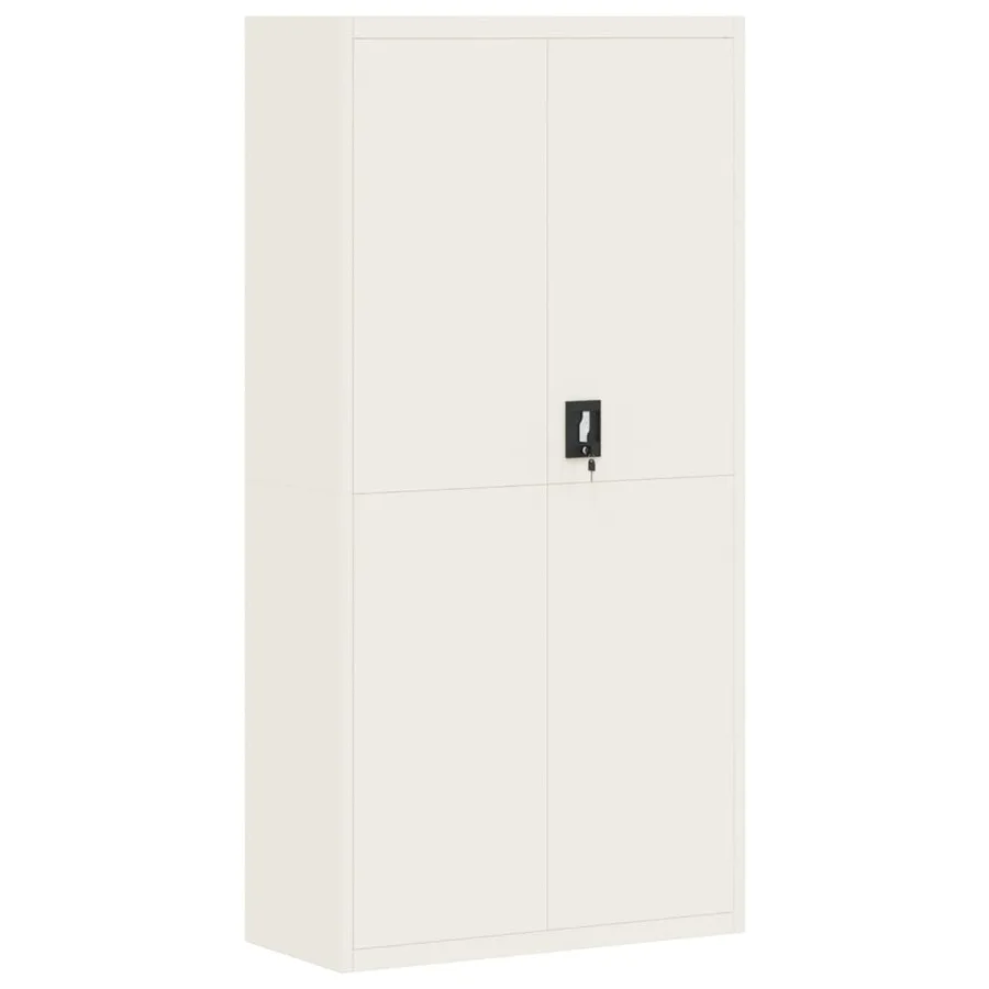 Classeur blanc 90x40x220 cm acier - 7