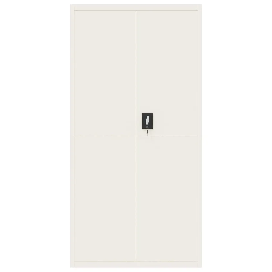 Classeur blanc 90x40x220 cm acier - 8