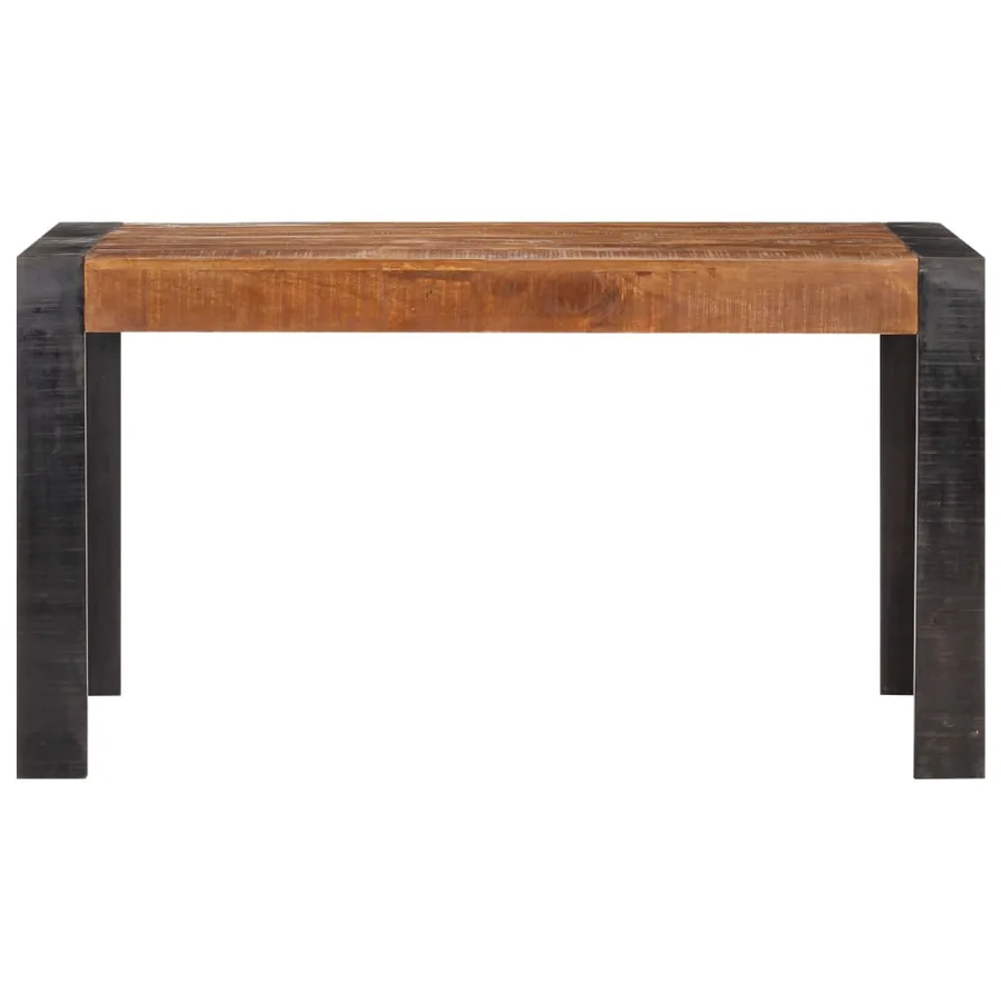 Table à manger 140x70x76 cm Bois de manguier brut massif - 2