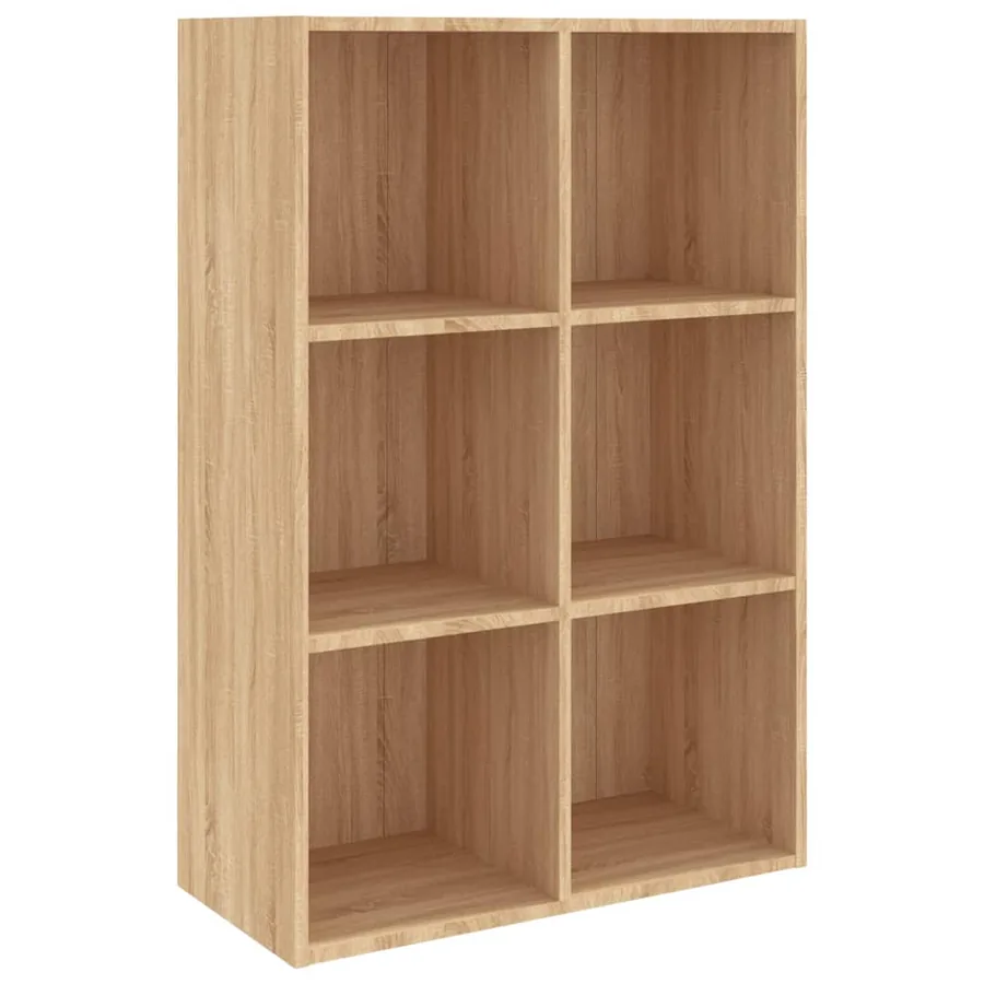 Bibliothèque/Buffet chêne sonoma 66x30x98 cm bois d'ingénierie - 2