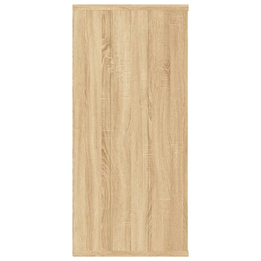 Bibliothèque/Buffet chêne sonoma 66x30x98 cm bois d'ingénierie - 8
