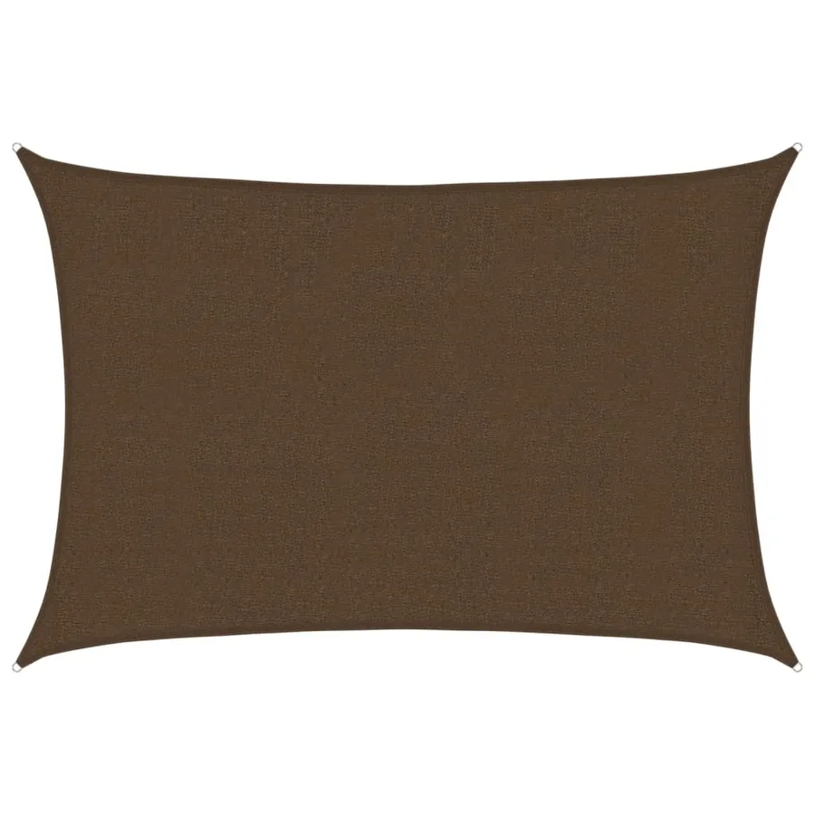 Voile d'ombrage 160 g/m² Marron 2,5x3,5 m PEHD - 2