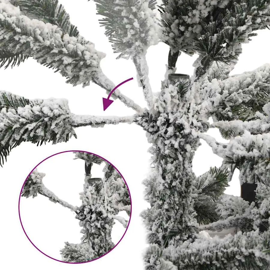 Sapin de Noël artificiel avec neige floquée 150 cm - 3