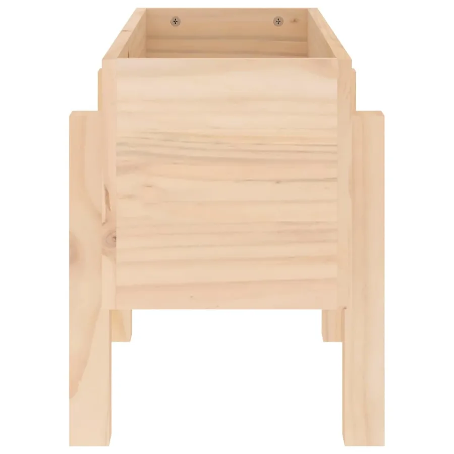 Jardinière 62x30x38 cm bois massif de pin - 4