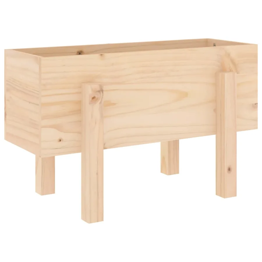 Jardinière 62x30x38 cm bois massif de pin - 6