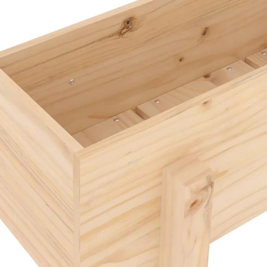 Jardinière 62x30x38 cm bois massif de pin - 7