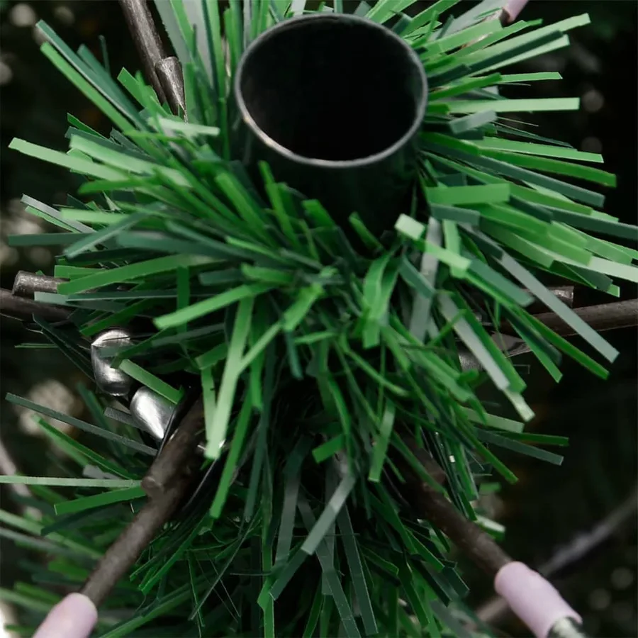 Sapin de Noël artificiel à charnières avec support vert 150 cm - 7