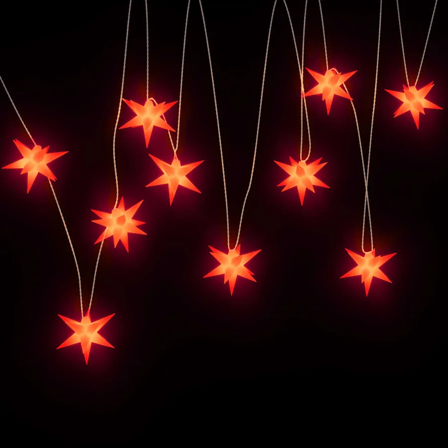 Lumière de Noël 10 LED rouge 10 cm - 4