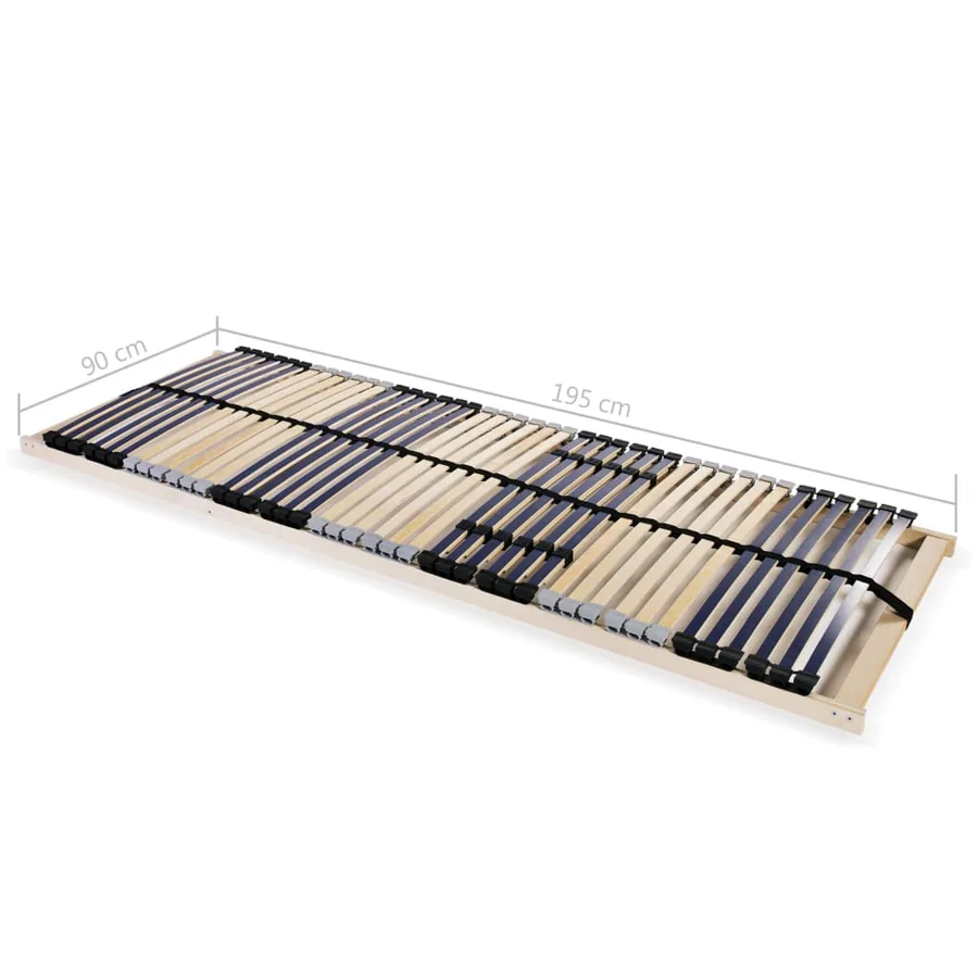 Sommier à lattes sans matelas avec 42 lattes 7 zones 90x200 cm - 8