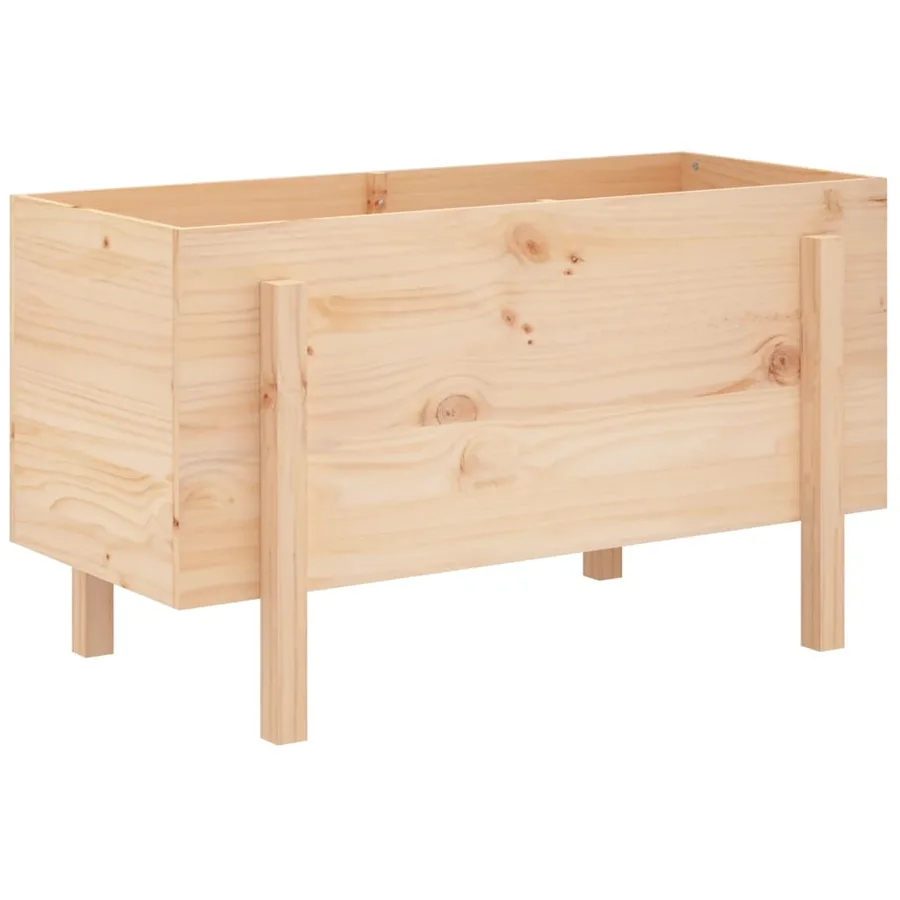 Lit surélevé de jardin 101x50x57 cm bois de pin massif - 2