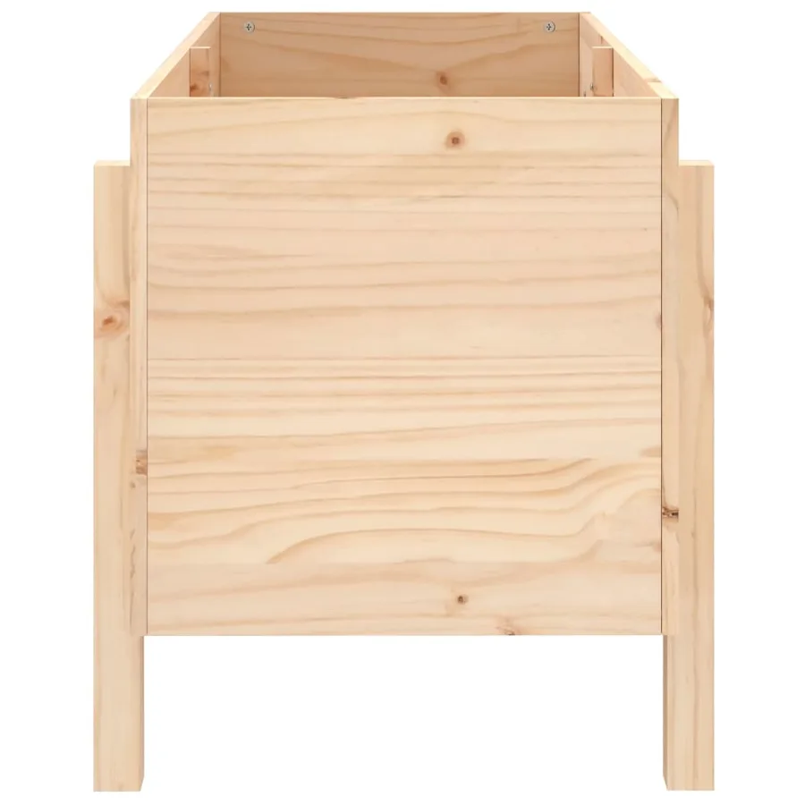 Lit surélevé de jardin 101x50x57 cm bois de pin massif - 4