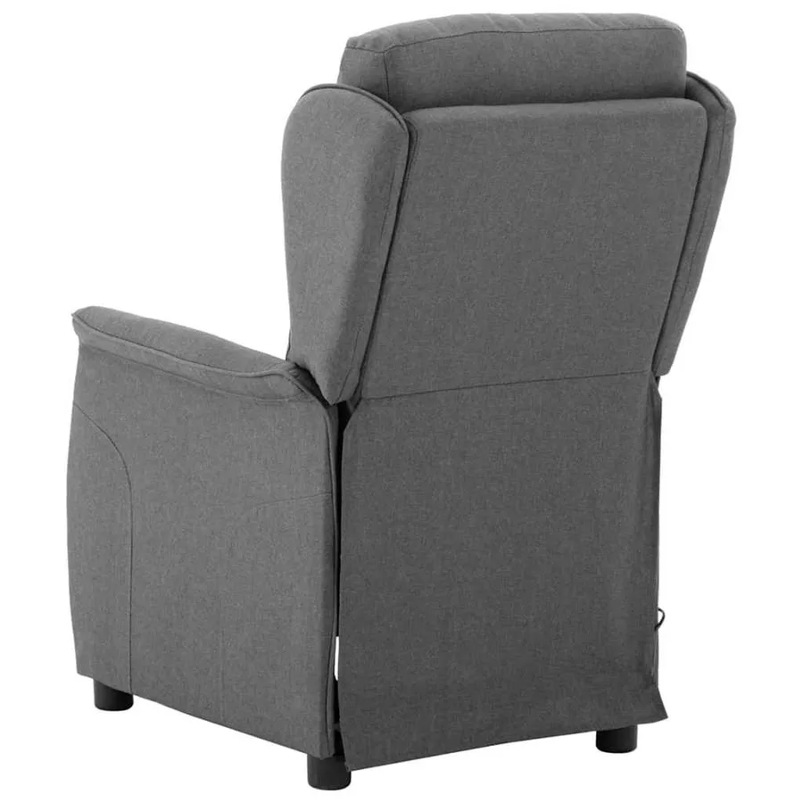 Chaise de massage Gris clair 93.5 x 67.5 x 101.5 cm tissu - 3