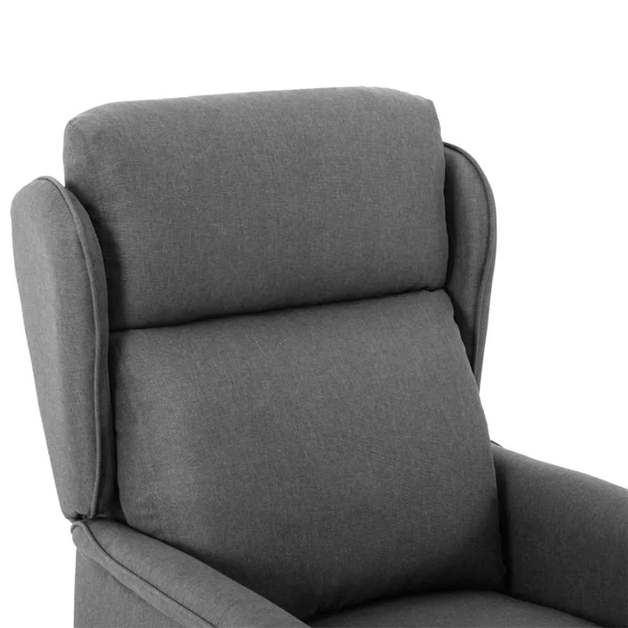 Chaise de massage Gris clair 93.5 x 67.5 x 101.5 cm tissu - 5
