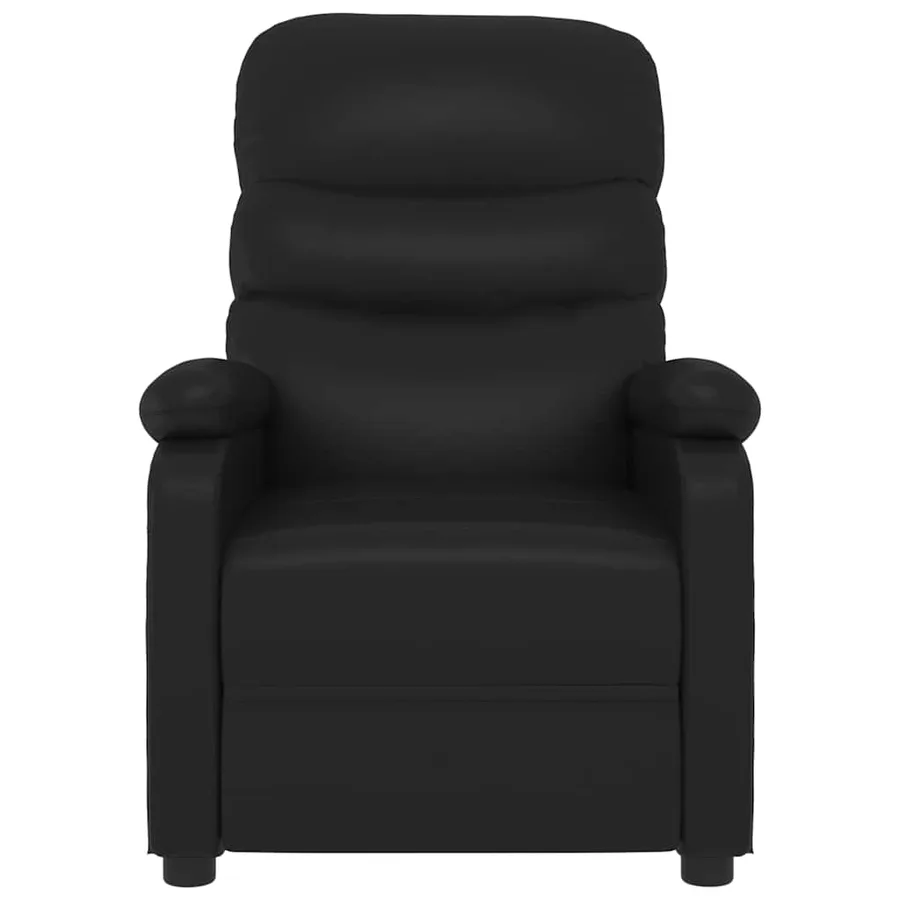 Fauteuil de massage Noir Similicuir - 4