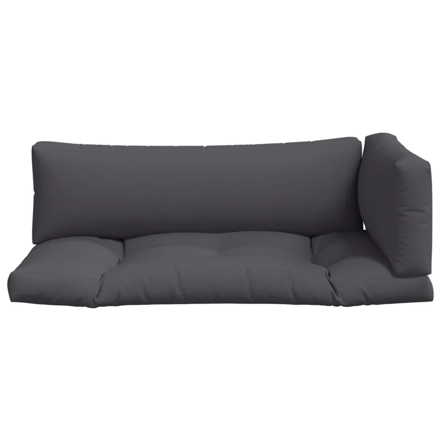 Coussins de palette lot de 3 anthracite tissu - 4