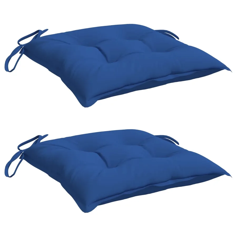 Coussins de palette lot de 2 bleu 50x50x7 cm tissu oxford - 3