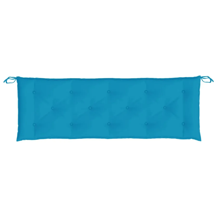 Coussin de banc de jardin bleu clair 150x50x7 cm tissu oxford - 4