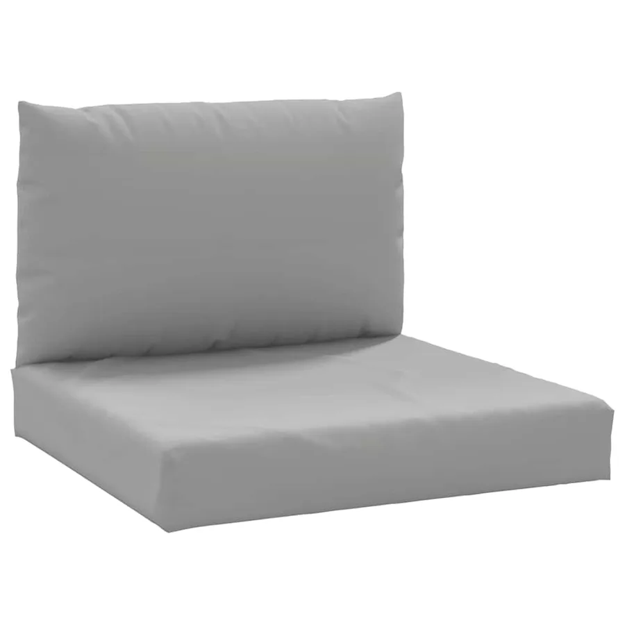 Coussins de palette lot de 2 gris tissu oxford - 2