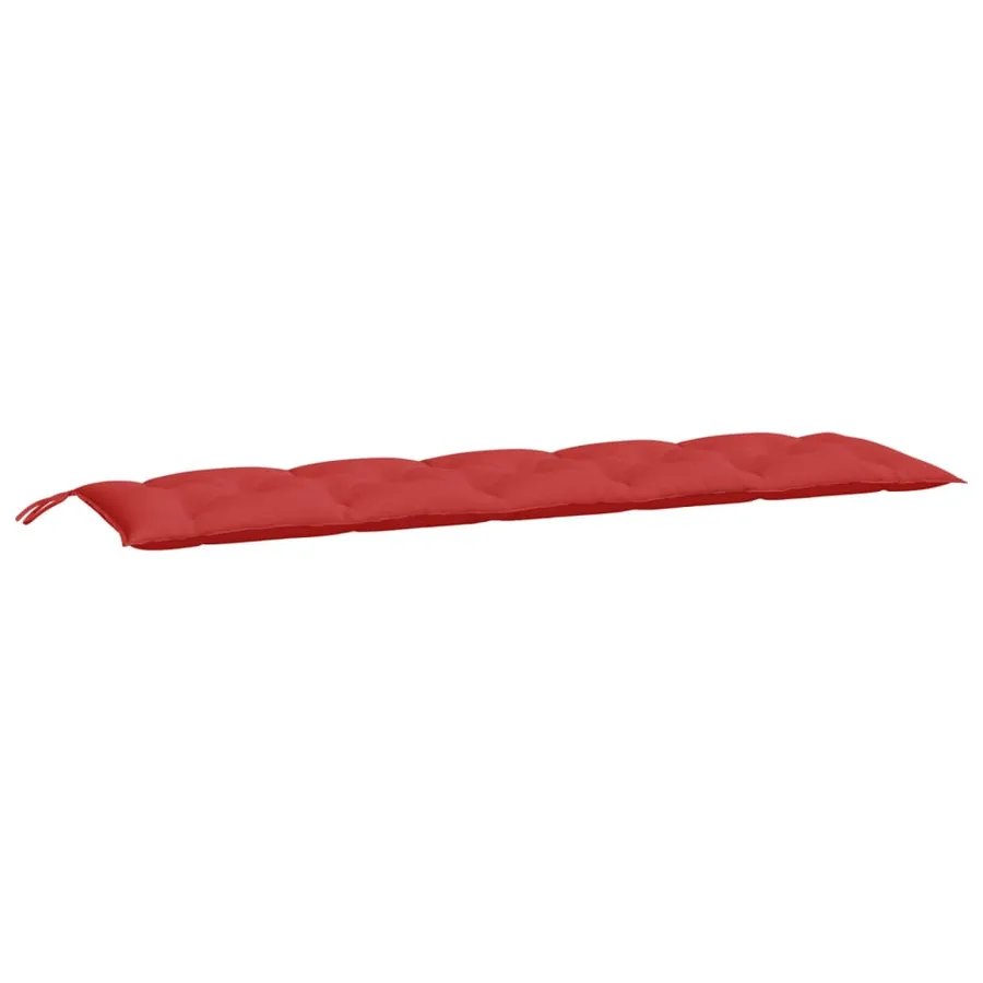 Coussin de banc de jardin rouge 180x50x7 cm tissu oxford - 2