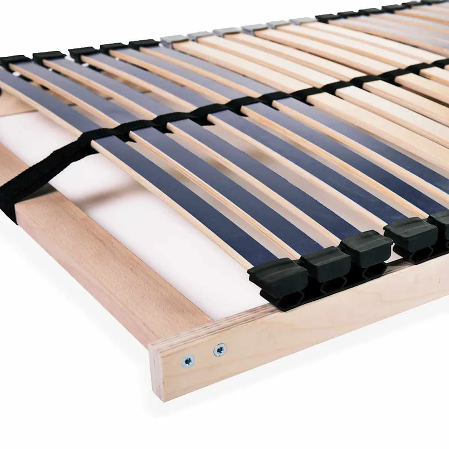 Sommiers à lattes sans matelas 2 pcs avec 42 lattes 90x200 cm - 3
