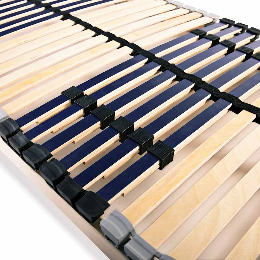 Sommiers à lattes sans matelas 2 pcs avec 42 lattes 90x200 cm - 4