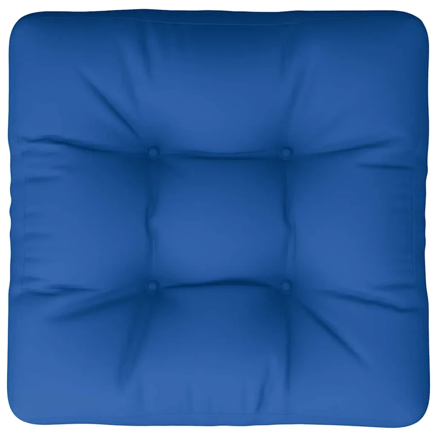 Coussin de palette bleu 58x58x10 cm tissu - 6