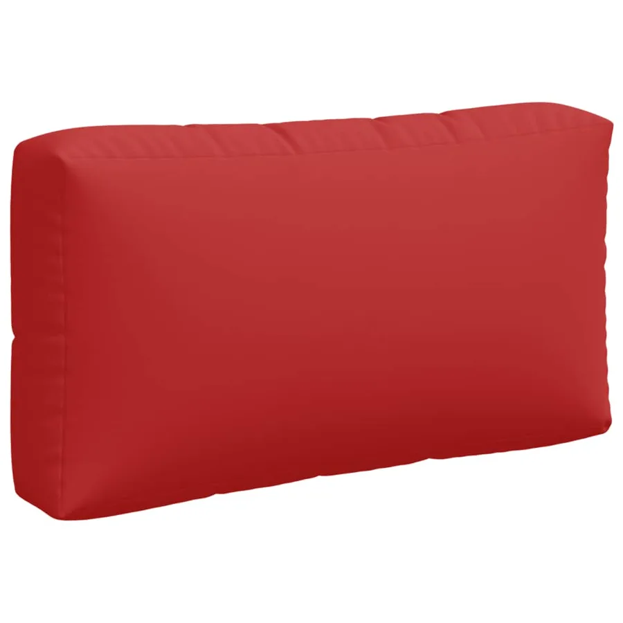 Coussins de palette lot de 3 rouge tissu - 7