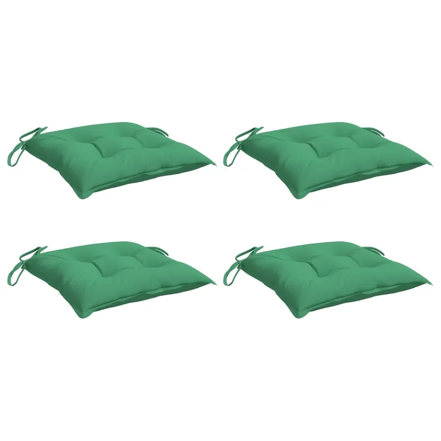 Coussins de palette lot de 4 vert 50x50x7 cm tissu oxford - 3