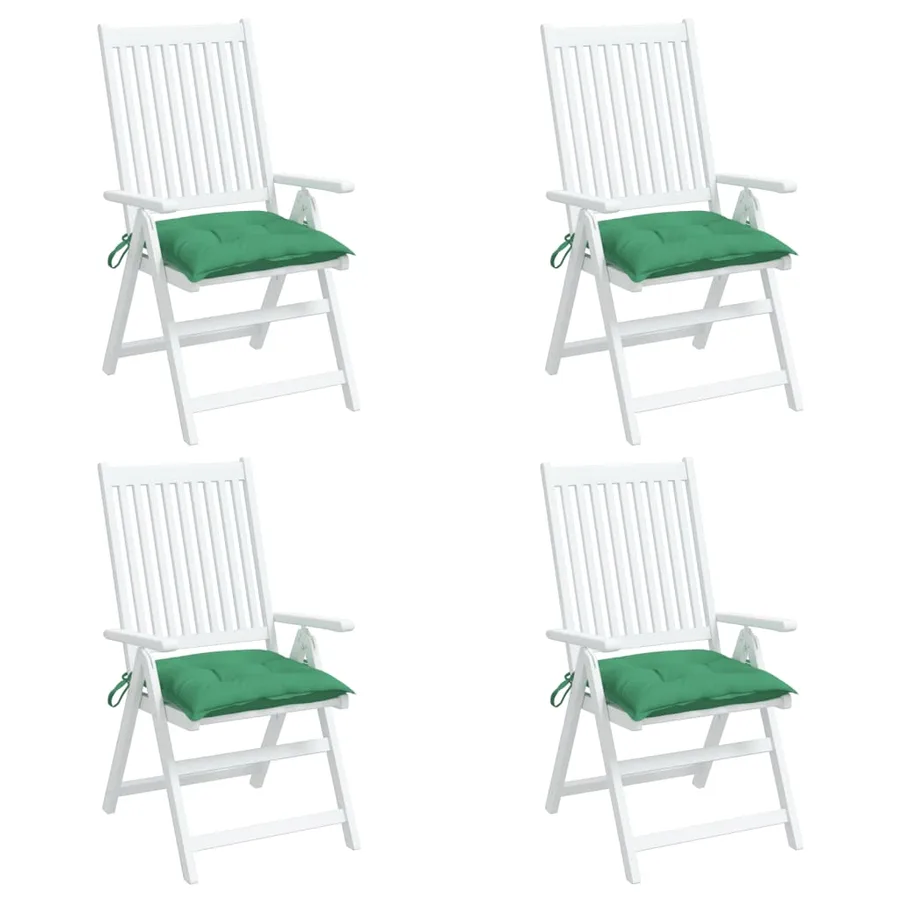 Coussins de palette lot de 4 vert 50x50x7 cm tissu oxford - 4