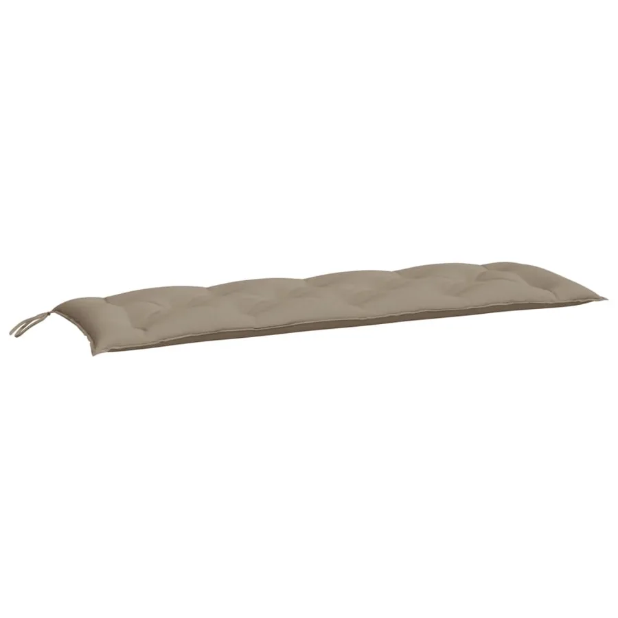 Coussin de banc de jardin taupe 150x50x7 cm tissu oxford - 2