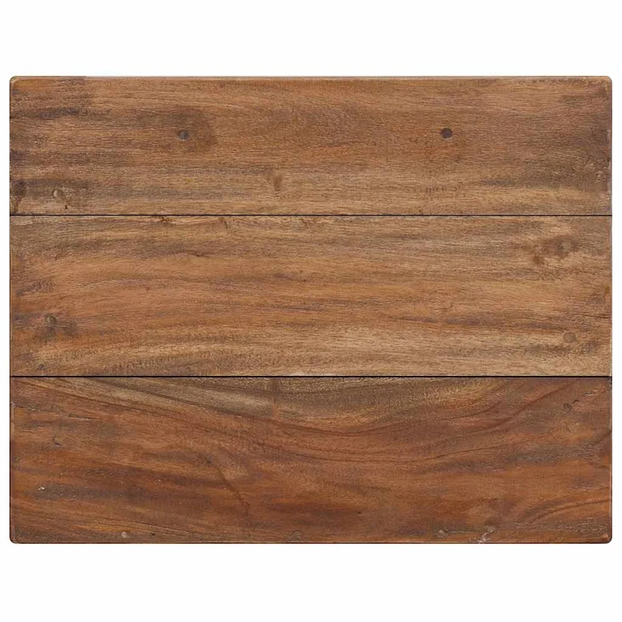 Table de chevet bois massif d'acajou 40x30x51 cm - 10