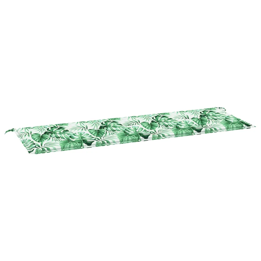Coussin de banc Tissu Oxford Motif feuille 150 x 50 x 3 cm - 2