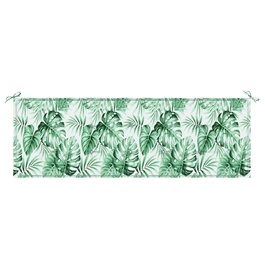 Coussin de banc Tissu Oxford Motif feuille 150 x 50 x 3 cm - 6