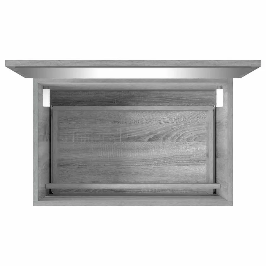 Ensemble de meubles de salle de bain 2 pcs Sonoma gris - 8