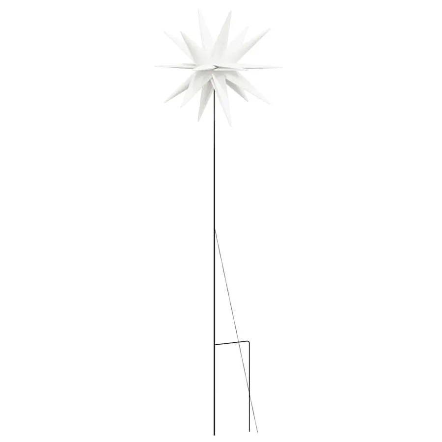 Lumières de Noël avec piquets 3 pcs LED pliable blanc 35 cm - 10