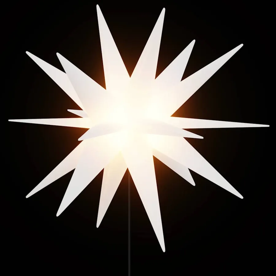 Lumières de Noël avec piquets 3 pcs LED pliable blanc 35 cm - 4