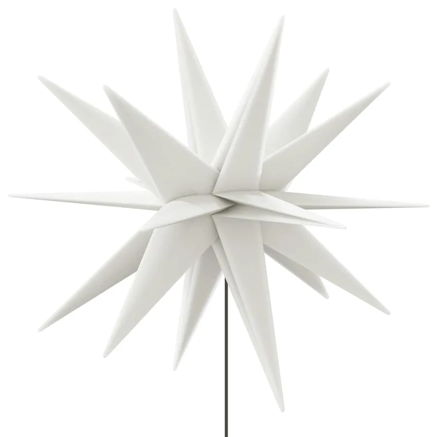 Lumières de Noël avec piquets 3 pcs LED pliable blanc 35 cm - 9