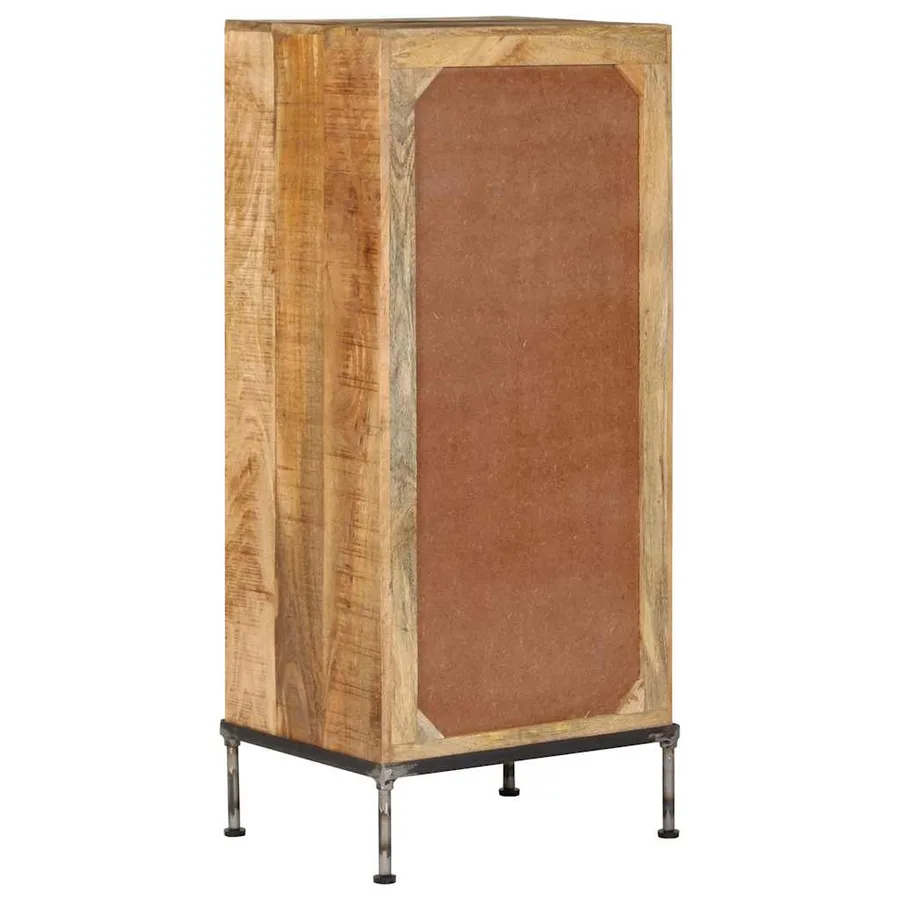 Coffre à tiroirs 45x35x106 cm Bois de manguier massif - 3