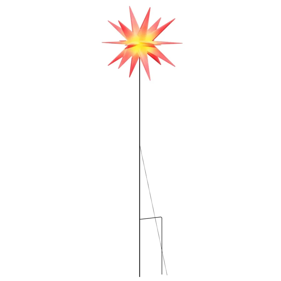 Lumière de Noël avec piquet LED pliable rouge 57 cm - 2