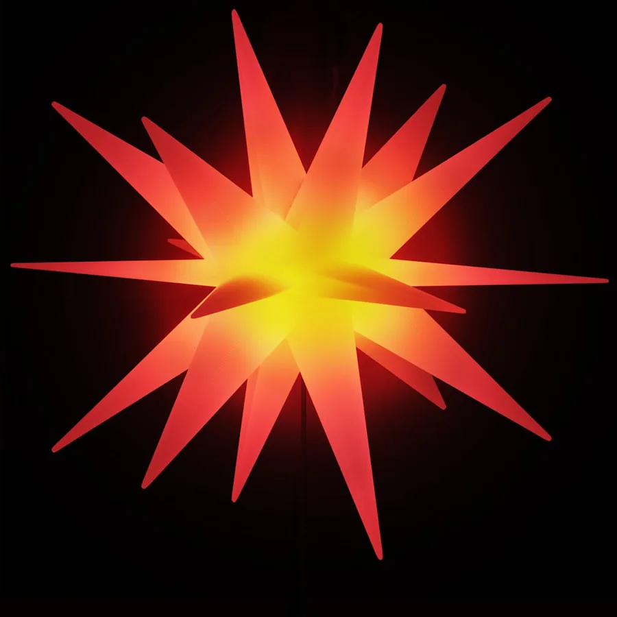 Lumière de Noël avec piquet LED pliable rouge 57 cm - 3