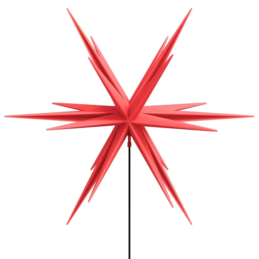Lumière de Noël avec piquet LED pliable rouge 57 cm - 6
