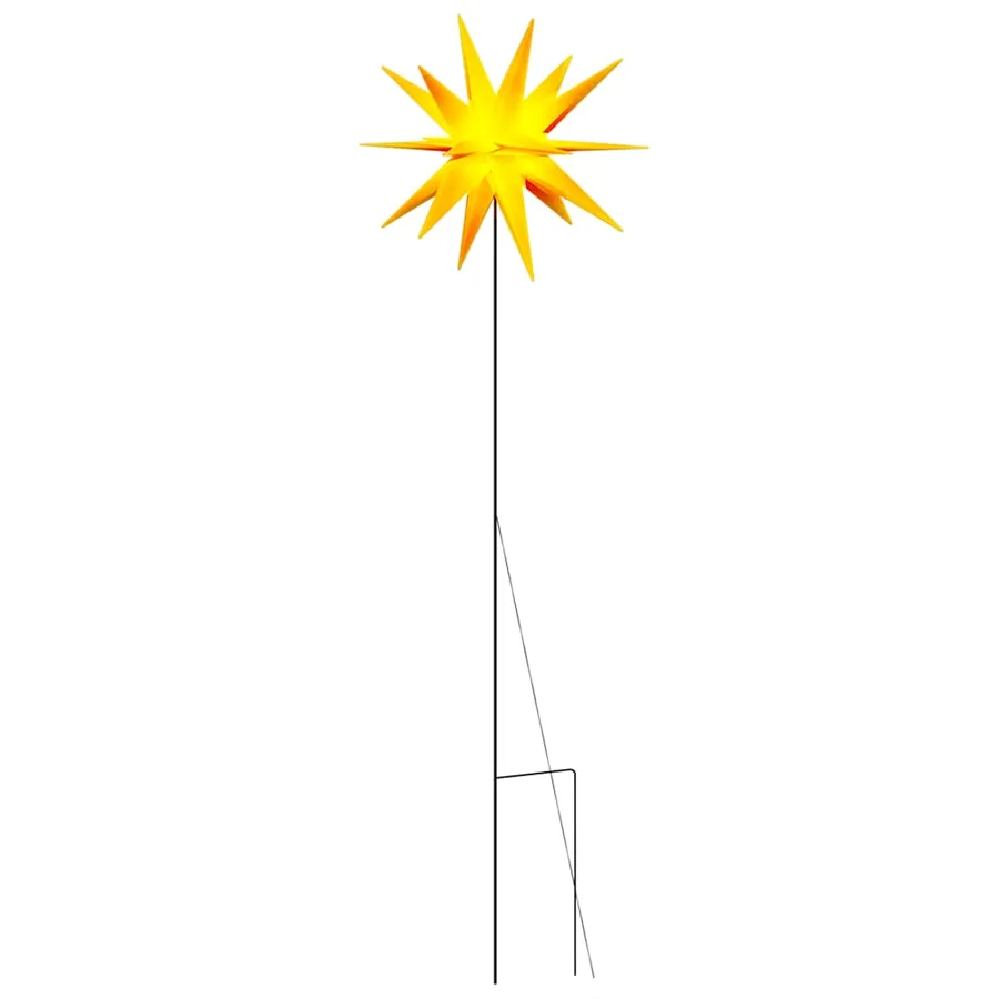 Lumière de Noël avec piquet LED pliable jaune 57 cm - 2