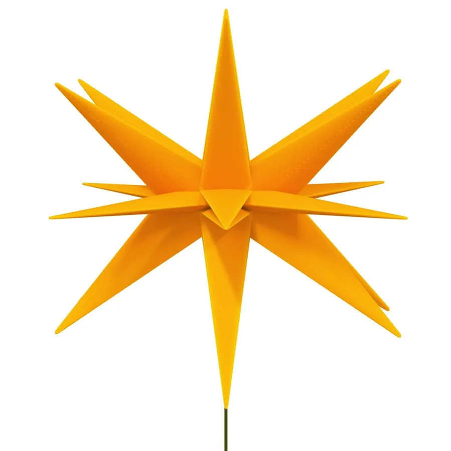 Lumière de Noël avec piquet LED pliable jaune 57 cm - 4