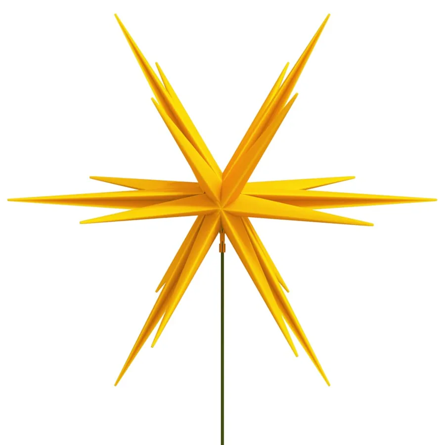 Lumière de Noël avec piquet LED pliable jaune 57 cm - 6