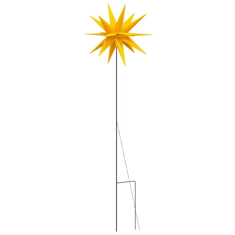 Lumière de Noël avec piquet LED pliable jaune 57 cm - 8