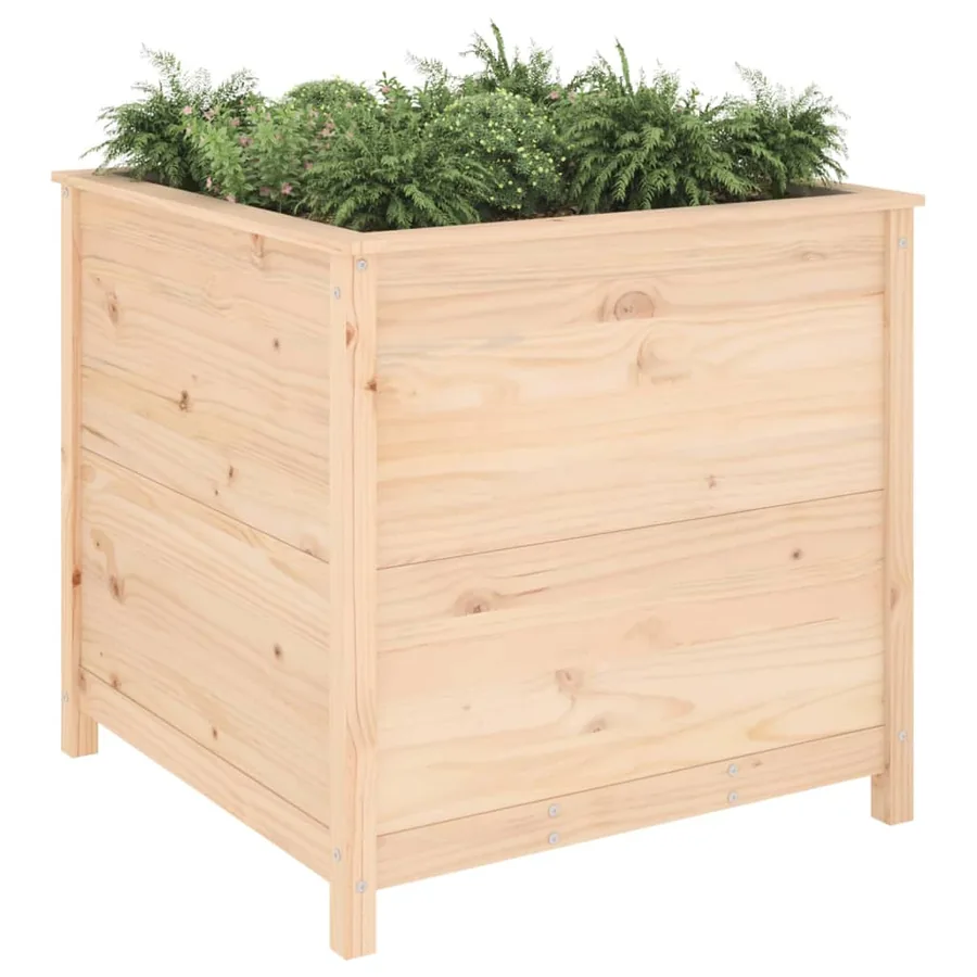 Jardinière 82,5x82,5x78 cm bois de pin massif - 3