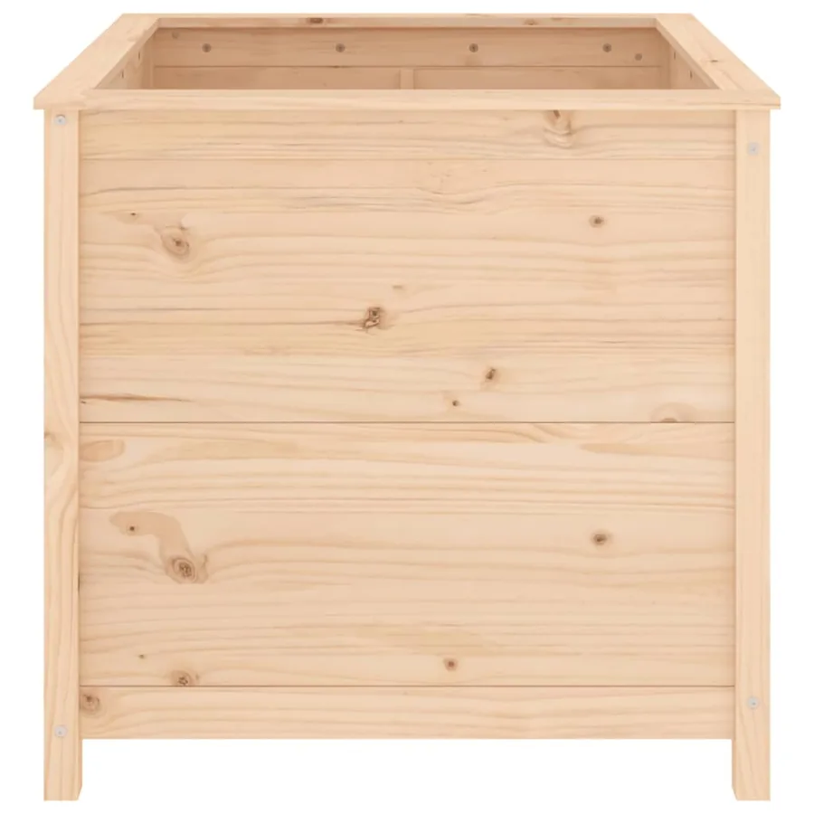 Jardinière 82,5x82,5x78 cm bois de pin massif - 4