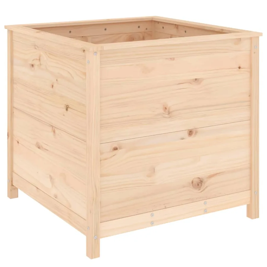 Jardinière 82,5x82,5x78 cm bois de pin massif - 6