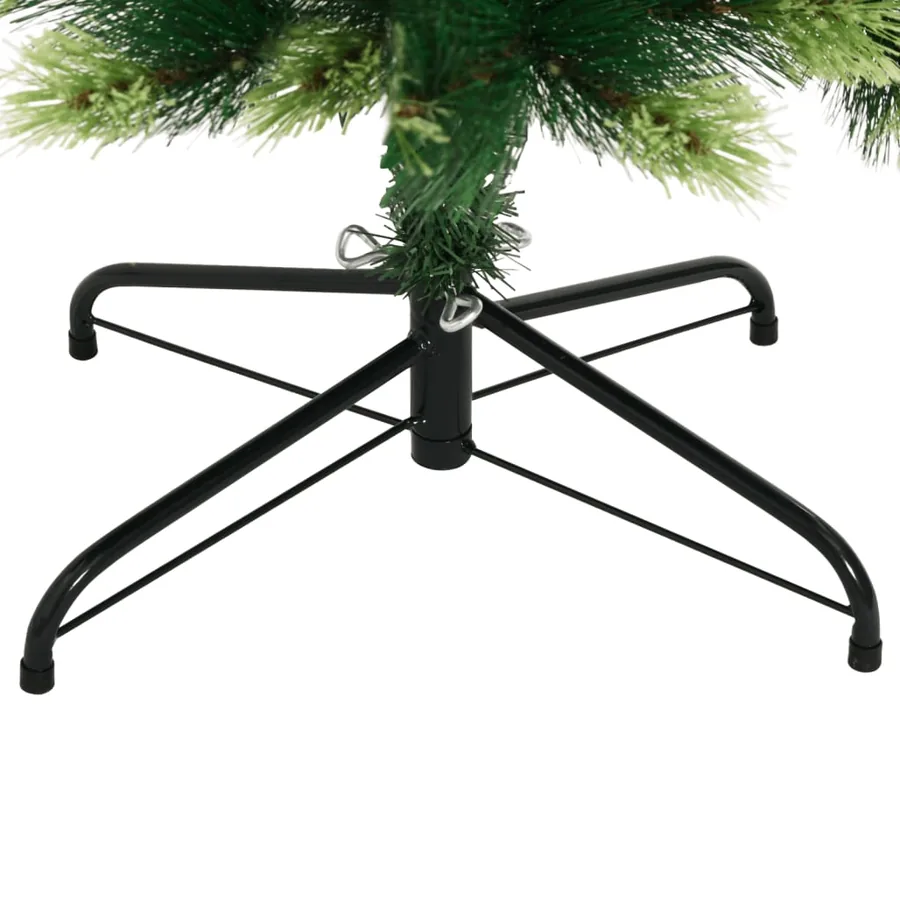 Sapin de Noël artificiel à charnières avec support 210 cm - 6