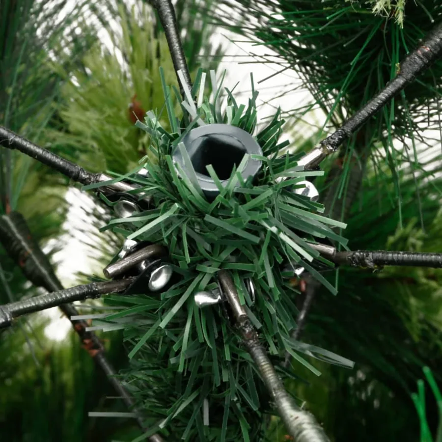 Sapin de Noël artificiel à charnières avec support 210 cm - 7